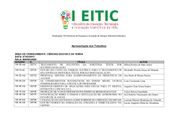 Apresenta&ccedil;&atilde;o dos Trabalhos - Sistema de Gerenciamento de