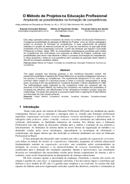 O Método de Projetosna Educação Profissional