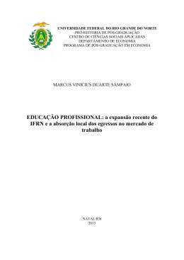 sampaio (2013) - educa&ccedil;&atilde;o profissional