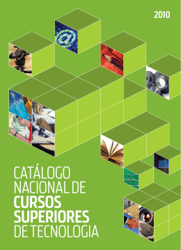 Catálogo NaCioNal de Cursos superiores de teCNologia