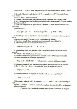 Fun&ccedil;&otilde;es Lineares