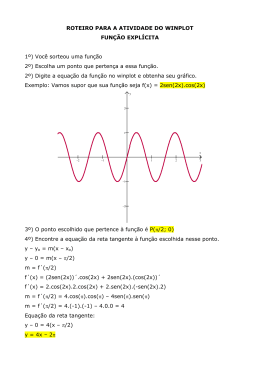 ROTEIRO PARA A ATIVIDADE DO WINPLOT FUN&Ccedil;&Atilde;O