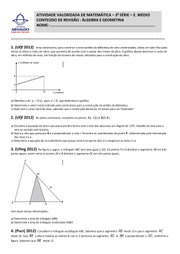 ATIVIDADE VALORIZADA DE MATEMÁTICA – 3 SÉRIE