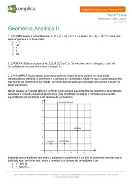 Geometria Analítica II