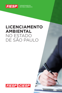 LICENCIAMENTO AMBIENTAL NO ESTADO DE S&Atilde;O PAULO