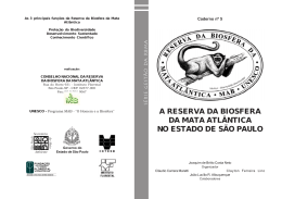 a reserva da biosfera da mata atl&acirc;ntica no estado de s&atilde;o paulo