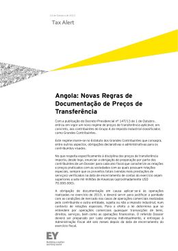 Angola: Novas Regras de Documentação de
