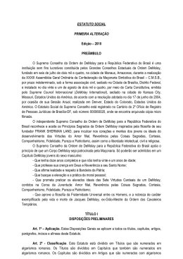 Estatuto Social e das Regras e Regulamentos