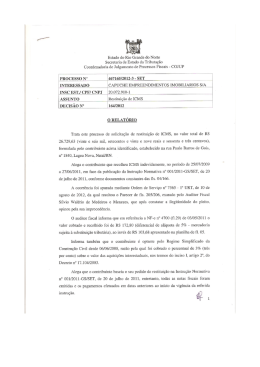 INTERESSADO cAPUCHE EMPREENDIMENTOS IMOBILIARIOS s/A
