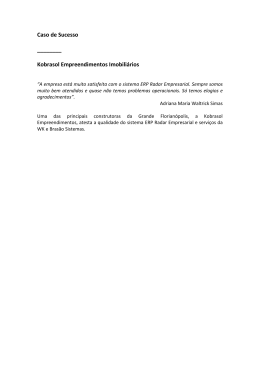 Caso de Sucesso ______ Kobrasol Empreendimentos Imobiliários