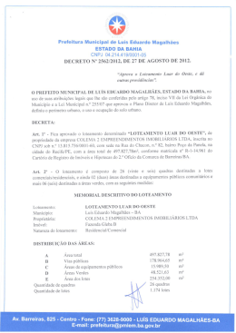 Prefeitura Municipal de Luis Eduardo Magalh&atilde;es ESTADO DA