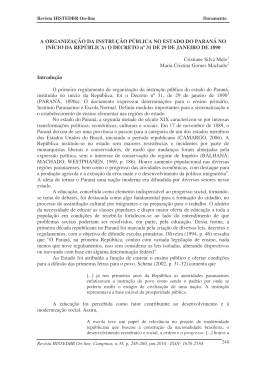 A ORGANIZA&Ccedil;&Atilde;O DA INSTRU&Ccedil;&Atilde;O P&Uacute;BLICA NO