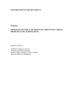 GOVERNO DO ESTADO DO PARAN&Aacute;