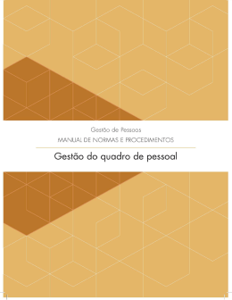Gest&atilde;o do Quadro de Pessoal