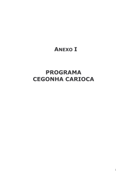 PROGRAMA CEGONHA CARIOCA - ABENFO
