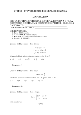 Prova de Qu&iacute;mica 2
