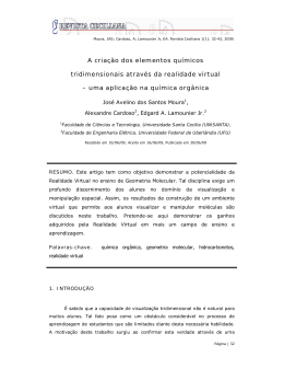 A cria&ccedil;&atilde;o dos elementos qu&iacute;micos tridimensionais atrav&eacute;s da