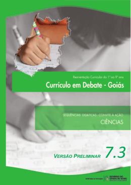 Sequ&ecirc;ncias Did&aacute;ticas - Secretaria da Educa&ccedil;&atilde;o do Estado de Goi&aacute;s