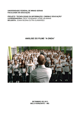 An&aacute;lise do filme A Onda - Faculdade de Educa&ccedil;&atilde;o da UFMG