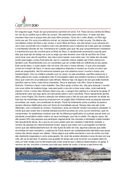 Em segundo lugar, Paulo diz que precisamos caminhar em amor. 6