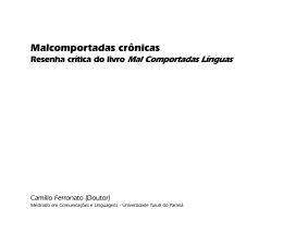 resenha cr&iacute;tica do livro Mal Comportadas L&iacute;nguas