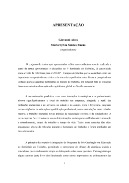 APRESENTA&Ccedil;&Atilde;O - Rede de Estudos do Trabalho