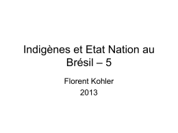 Indigènes et Etat Nation au Brésil – 5