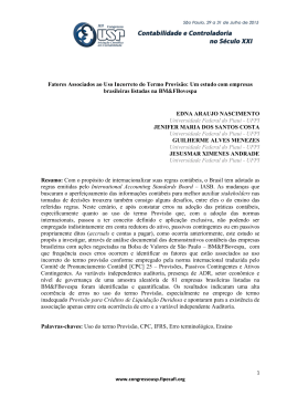 319 - Congresso USP de Controladoria e Contabilidade