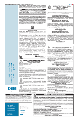 JUSTI&Ccedil;A FEDERAL DE PRIMEIRO GRAU EM S&Atilde;O PAULO