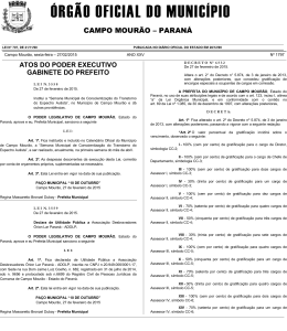 órgão oficial do município - Prefeitura Municipal de Campo Mourão