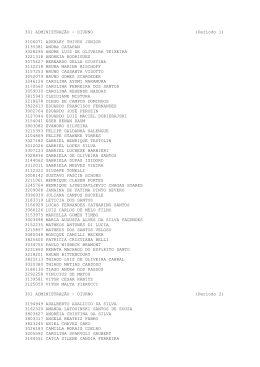 301 ADMINISTRAÇÃO - DIURNO (Período 1) 3106071