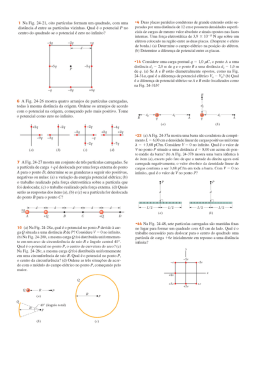 1 Na Fig. 24-21, oito partículas formam um quadrado - Unifal-MG