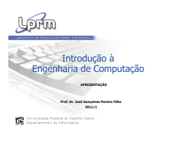 Introdu&ccedil;&atilde;o &agrave; Engenharia de Computa&ccedil;&atilde;o