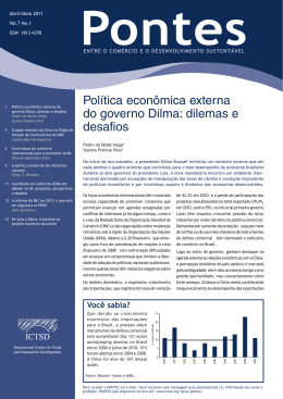 Pol&iacute;tica econ&ocirc;mica externa do governo Dilma: dilemas e desafios