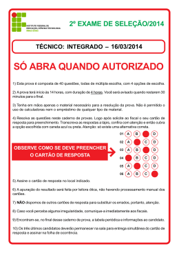 Prova - IFMG