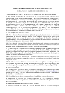 ufms - universidade federal de mato grosso do sul edital preg nº 163