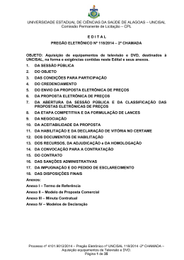 edital - Comiss&atilde;o Permanente de Licita&ccedil;&atilde;o