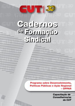 Cadernos de Formação Sindical - DPPAR