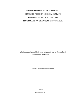a sociologia no ensino médio e sua articulação com - labes
