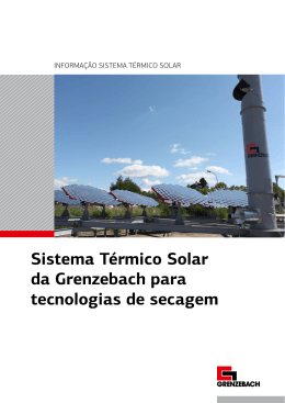 Sistema Térmico Solar da Grenzebach para tecnologias de secagem