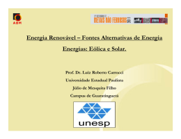 Energia E&oacute;lica