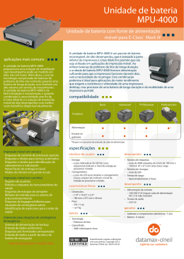 Unidade de bateria MPU-4000 - Datamax
