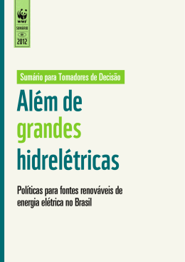 Pol&iacute;ticas para fontes renov&aacute;veis de energia el&eacute;trica