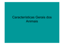 Características Gerais dos Animais