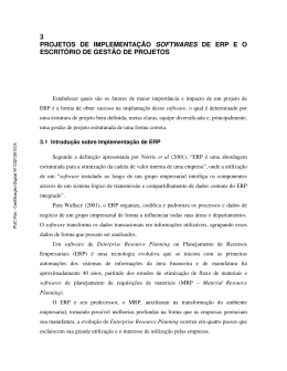 3 projetos de implementa&ccedil;&atilde;o softwares de erp e o