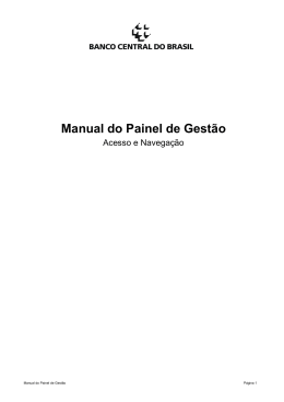 Manual do Painel de Gestão