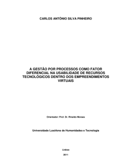 a gest&atilde;o por processos como fator diferencial na