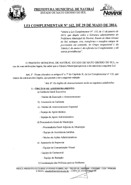 PREFEITURA MUNICIPAL DE NAVIRAÍ .o M _ à