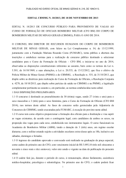 EDITAL PUBLICADO NO DIÁRIO OFICIAL DO ESTADO