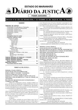 diário da justiça - Portal do Poder Judiciário do Estado do Maranhão